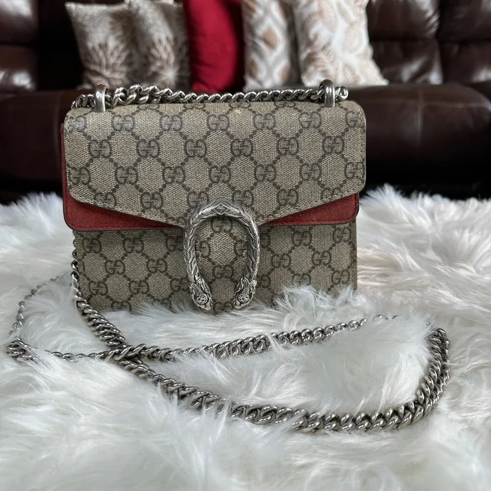 ❌SOLD❌Authentic Gucci Dionysus Mini Chain Crossbody Shoulder Bag - Picture 4 of 17